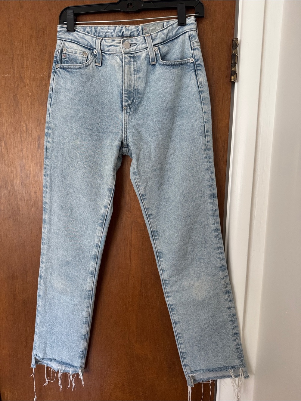 AG Adriano Goldschmied High-Rise Straight Crop Jeans